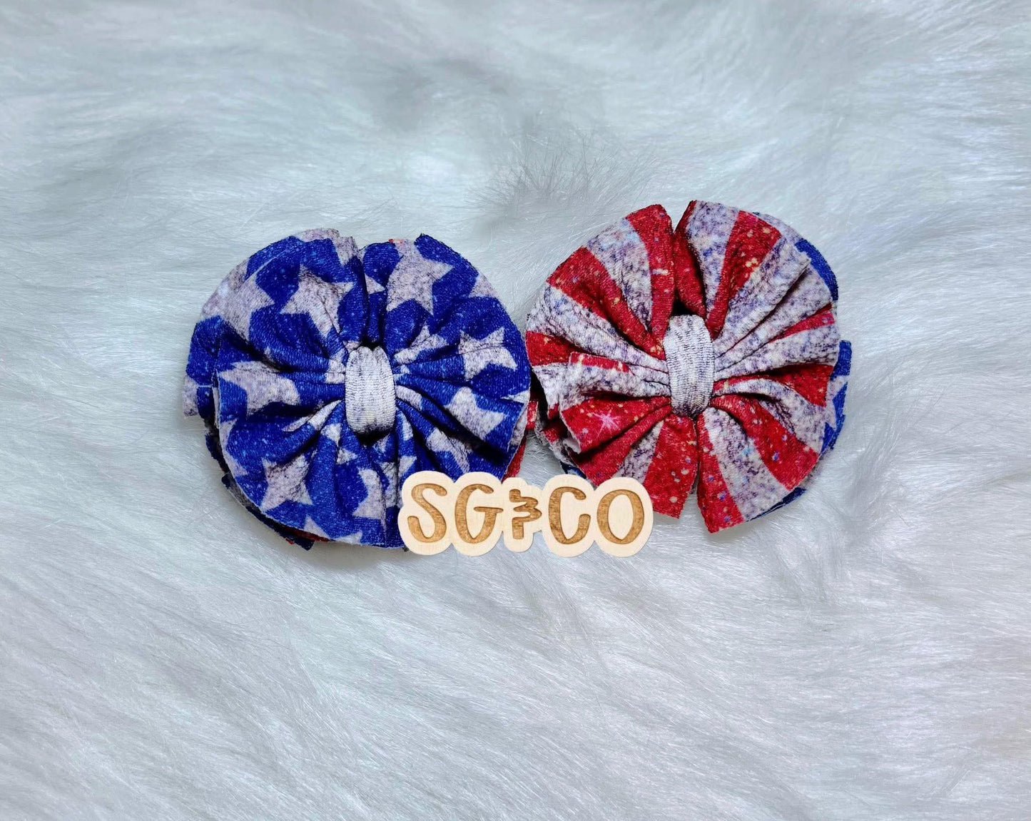 Stars & Stripes Shredded Bows